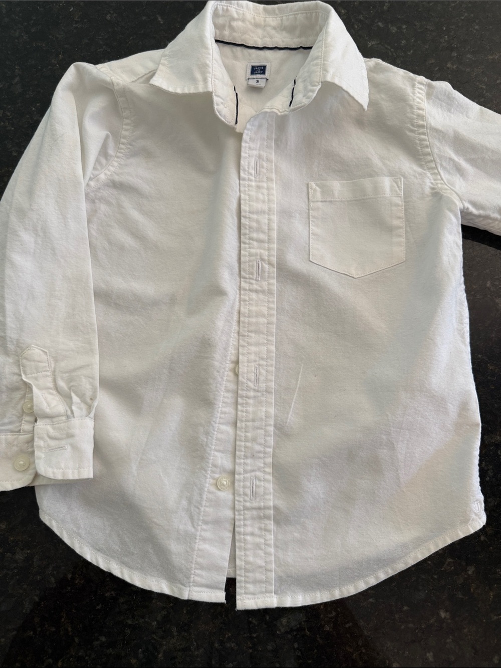 Janie and Jack White Button-Down Shirt for Kids